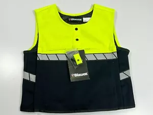 XS REG NAV/HI-VIS BLAUER 8340 COLORBLOCK ARMORSKIN POLO VEST OUTER ARMOR CARRIER - Picture 1 of 7