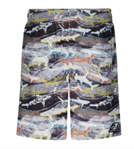 NEW W TAGS Laguna Big Boys Waved Out Swim Trunks in Gray, Sz L (14/16) - Picture 1 of 1