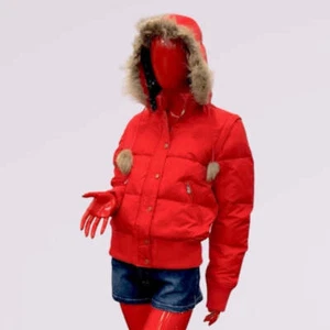 Women's Rocawear Red Sleeveless Faux Fur Jacket NWT - Picture 1 of 8