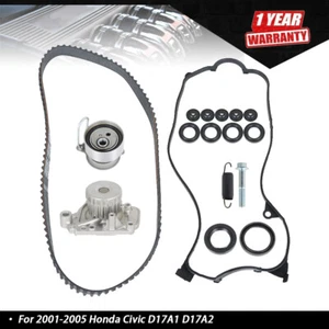 Timing Belt Water Pump Valve Cover Kit For Honda Civic 2001-05 D17A1 D17A2 - Foto 1 di 11