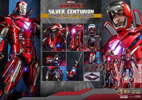 Hot Toys Iron Man Silver Centurion Armor Suit Version DIECAST 1/6 Scale Figure Cover