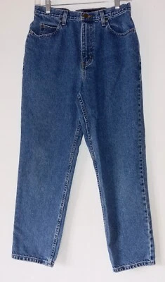VTG Eddie Bauer Denim 10P Petite 10 Blue Jeans 100% Cotton Regular Classic Fit - Image 1 of 4