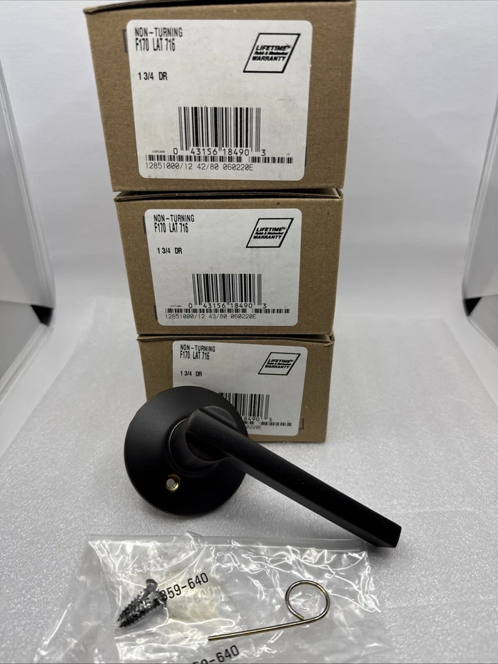 Schlage Latitude Aged Bronze Dummy Lever F170 Lat 716
