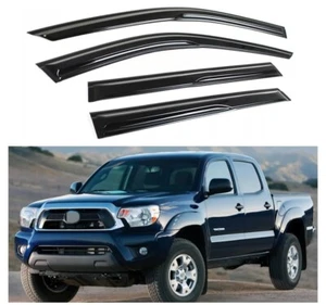 Immortal Group Window Visors for Toyota Tacoma Double Cab 2005-2015, 4-Piece - Picture 1 of 4