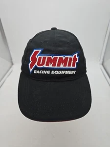 Summit Racing Hat Cap Strap Back Mens Adjustable Black - Picture 1 of 6