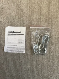 Hammock Tree Hooks Set of 2 Hammock 450 Pound Rating S-Hook S Hook New USA - Picture 1 of 4