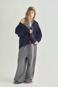 CARDIGAN ZARA MAGLIA MANICA PLISSETTATA M | Blu 3920/181 nuovo con etichette - Foto 1 di 8