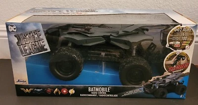 Rare Jada Justice League BATMAN BATMOBILE 2.4G 1/18 RC Remote Control Car MISB - Image 1 of 4