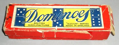 VINTAGE Dominoes Double Six Spot Glevum Games Plastic 1960s COMPLETE RETRO RARE - Image 1 of 4