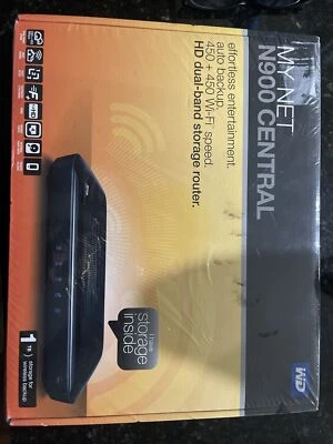 NEW WD My Net N900Central 450 Mbps 1TB Storage 4-Port GigabitWireless N Router - Image 1 of 4