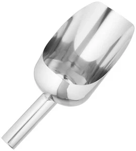 Winco Stainless Steel Utility Scoop 2-Quart Medium Stainless Steel - Picture 1 of 1