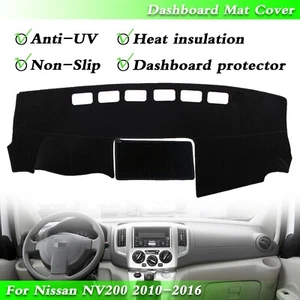 1pc Car Black Dashboard Cover Pad Dashmat For Nissan NV200 2010 2011-2016 - Bild 1 von 5
