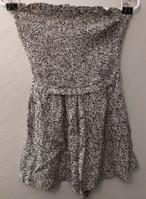 Mameluco Jessica Simpson sin tirantes de leopardo para mujer talla XSmall Foto 1 de 3