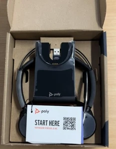 Poly Voyager Focus 2 UC mit Ladestation USB-A Bluetooth Headset - Bild 1 von 1