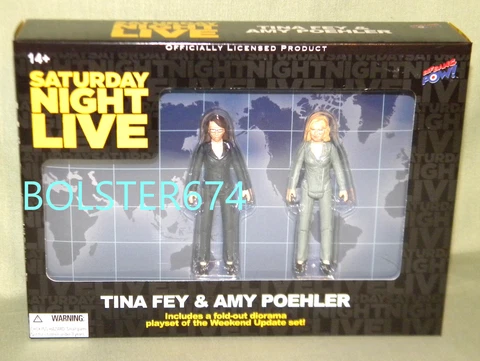 TINA FEY AMY POEHLER Weekend Update SNL Saturday Night Live 3.75" BIF BANG POW Cover