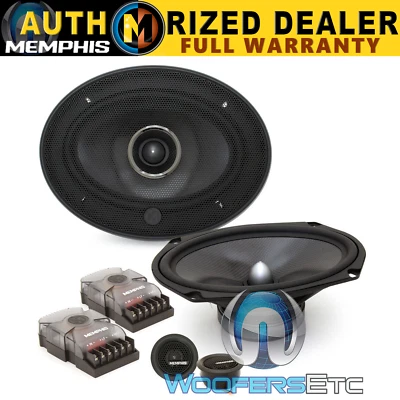 MEMPHIS MCX69C 6"X9" 120W CARBON FIBER COMPONENT SPEAKERS TWEETERS CROSSOVERS - Image 1 of 4