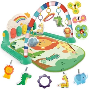 Baby Gyms Play Mats, Tummy Time Mat Toys, Infant Play Mat and Activity Gym, Baby - Picture 1 of 7
