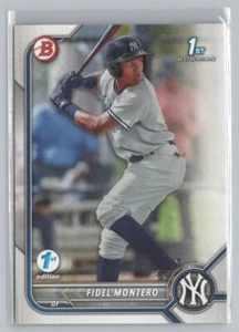 2022 Bowman 1st Edition #BPPF-74 Fidel Montero - Picture 1 of 2