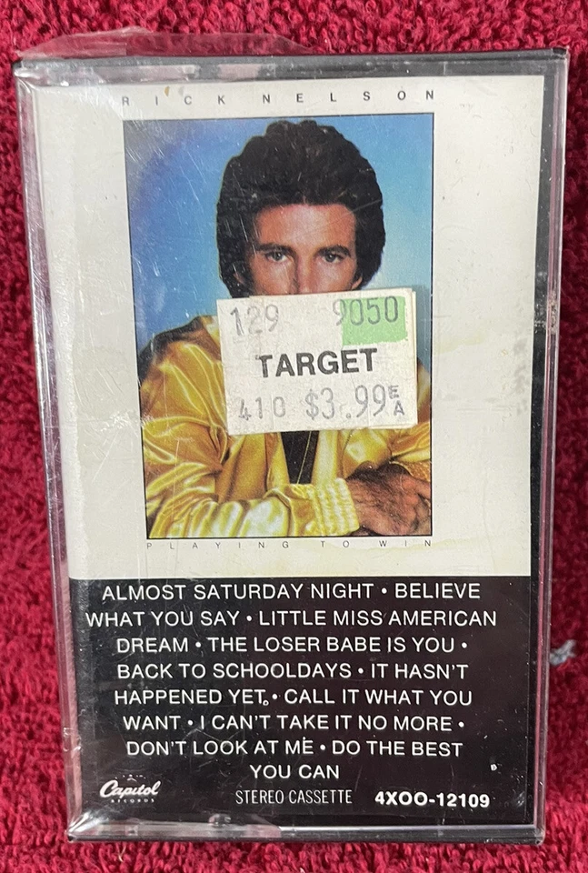 Rick Nelson "Playing to Win" Cassette 1981 SEALED New RARE - Image 1 of 2