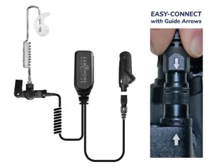 Auriculares de policía con micrófono de solapa Hawk para Harris XL-200 XG-100P XL-185 - Imagen 1 de 1