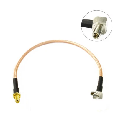 SMA Female Jack Nut to TS9 Right Angle Pigtail Cable RG316 15CM for 3G 4G Modem - Image 1 of 4