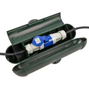 Sicherheitsbox für CEE Kupplungen wasserdicht mit Schloß für Wohnwagen - Bild 1 von 7