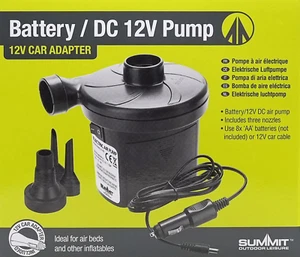 Summit Battery or 12V Car DC Mains Electric Air Pump Inflator Air Bed Mattress - Picture 1 of 2