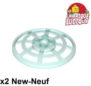 Lego 2X Dish Radar Disk 6X6 Type 2 Trans Light Blue 4285B New - Picture 1 of 1