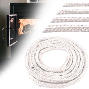 Feuerfeste Ofendichtschnur Glasfaser ∅6-30mm Ofendichtung Kamindichtung 1x 2m - Bild 1 von 9