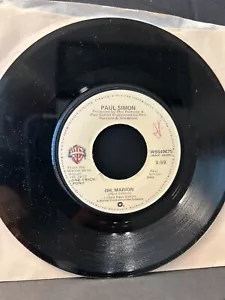 PAUL SIMON-Original RARE 45-"Oh, Marion"-1980-Movie song!-WB Records-MINT! - Picture 1 of 1
