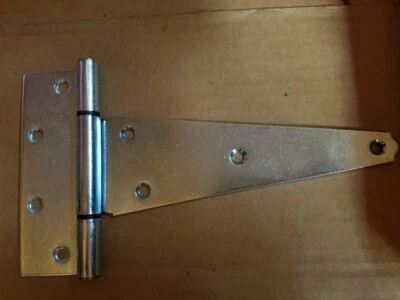 Everbilt 8 in. Zinc-Plated Heavy Duty Tee Hinge Screws not included (lot of 2) - Image 1 of 4