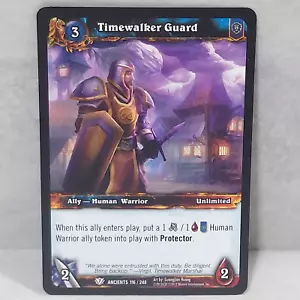 World Of Warcraft War Of The Ancients Timewalker Guard 116/240 TCG Card - Picture 1 of 2