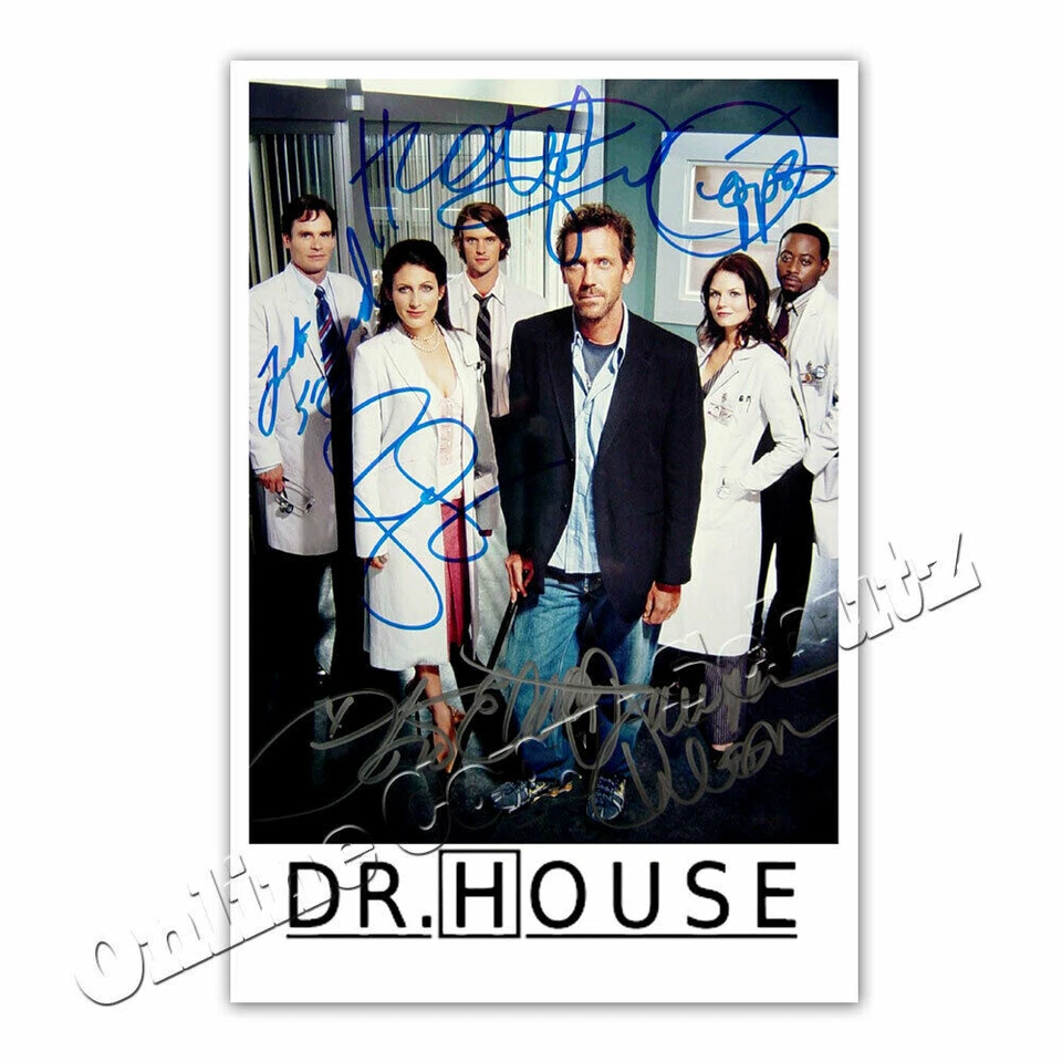 Dr. House Cast ++ Autogramm mit Hugh Laurie, Jesse Spencer ++   Autogrammfoto  ² - Bild 1 von 1