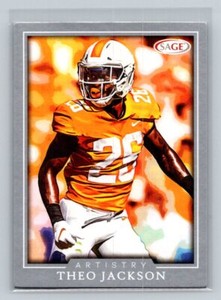 2022 SAGE Artistry Rookie RC #28 Theo Jackson Tennessee Volunteers Football Card