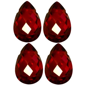 6.06 ct (4 pcs Lot) CALIBRATED SIZE(9 x 6 mm) Pear Shape Crimson Red Topaz - Picture 1 of 1
