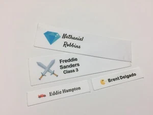 Etichette Nome Personalizzate Cucite In Colore Motivo Gioco Collezione Videogiochi - Foto 1 di 6