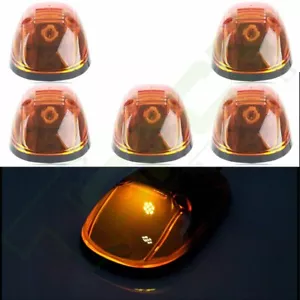 5) 264145BK Amber Lens Cab Marker Light + W5W 3020 12V Led for 99-02 Dodge Ram - Picture 1 of 7