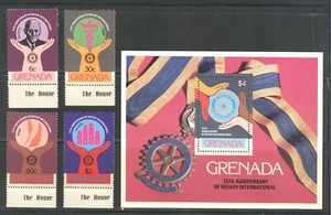 GRENADA 1980,ROTARY INTERNATIONAL - 75TH ANNIVERSARY, Scott 960-963,9643. MNH - Picture 1 of 1