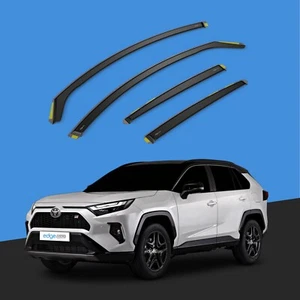 TOYOTA RAV-4 MK5 2019-onwards 5 Door SUV Wind Deflectors 4pc Tinted - Picture 1 of 10