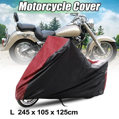 Funda de moto de poliéster roja negra para Yamaha Virago 535 XV535 XV750 XV1100 Foto 1 de 4