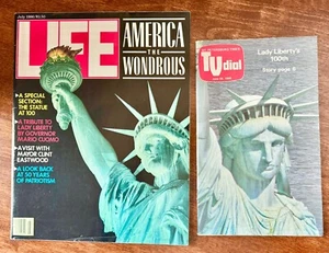 Vtg 1986 TV Dial & Life Magazine Celebrating Statue of Liberty 100th Anniversary - Picture 1 of 4