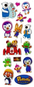 3D Stickers PORORO THE LITLE PENGUIN π§ Eddy Crong Poby Loopy Petty - Picture 1 of 3