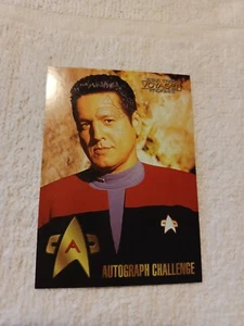 STAR TREK VOYAGER PROFILES AUTOGRAPH CHALLENGE CARD CHAKOTAY - A - Picture 1 of 1