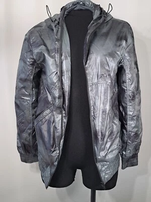 Chaqueta cortavientos JACK & JONES Edie gris con capucha cremallera frontal para hombre S Foto 1 de 4