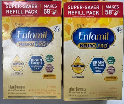 2 cajas - Fórmula infantil Enfamil NeuroPro - 36,4 oz (516 g) CADUCIDAD 04/01/2026 Foto 1 de 4
