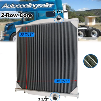 For 96-2009 Volvo VNL VNM CXN VT VHD VN WX WC WI WG/05-07 Mack CXN Radiator 2Row Foto 1 de 4