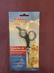 TRIXIE Gesichts- und Pfotenschere - Fellschere für Hunde, Katzen und Kleintiere - Bild 1 von 2