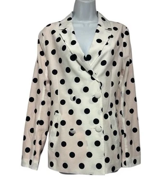 Blazer mujer blanco y negro, sin talla disponible, solo con cinta métrica Foto 1 de 4