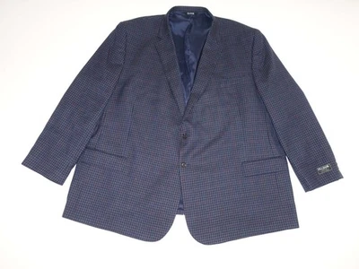 Jos. A. Abrigo deportivo Bank para hombre talla 60 largo nuevo con etiquetas azul marino 100 % lana 60L Foto 1 de 4