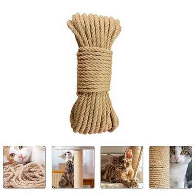  Hemp Rope Decoration Handmade Cat Thick Sisal Scratching Post Cord Kitten - Image 1 of 4